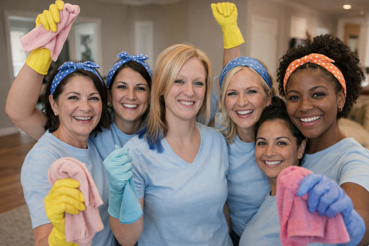 The Simple Shine cleaning team